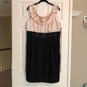 London Times Black and Champagne Dress